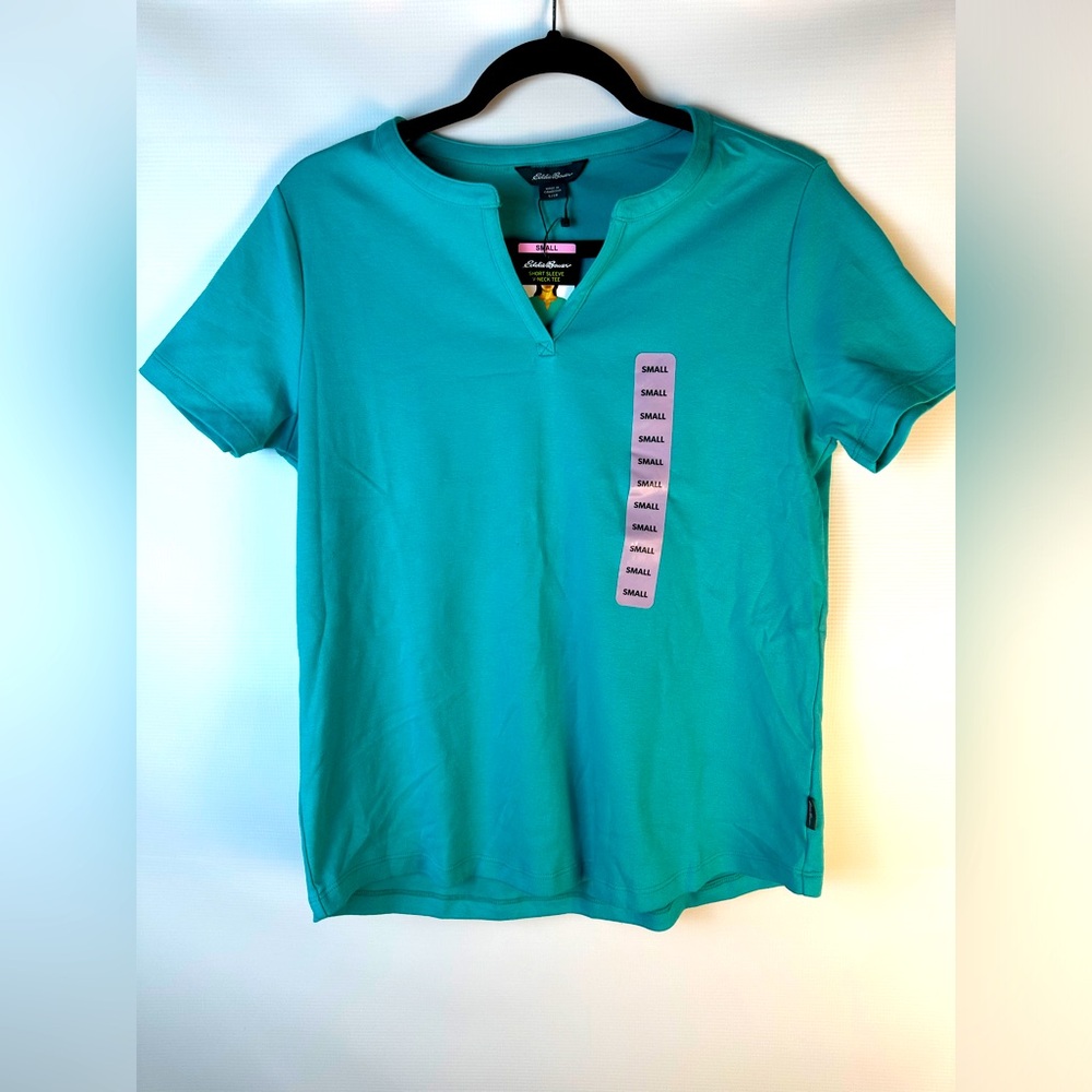 Eddie Bauer Women's Soft Easy Fit Short Sleeve V Neck